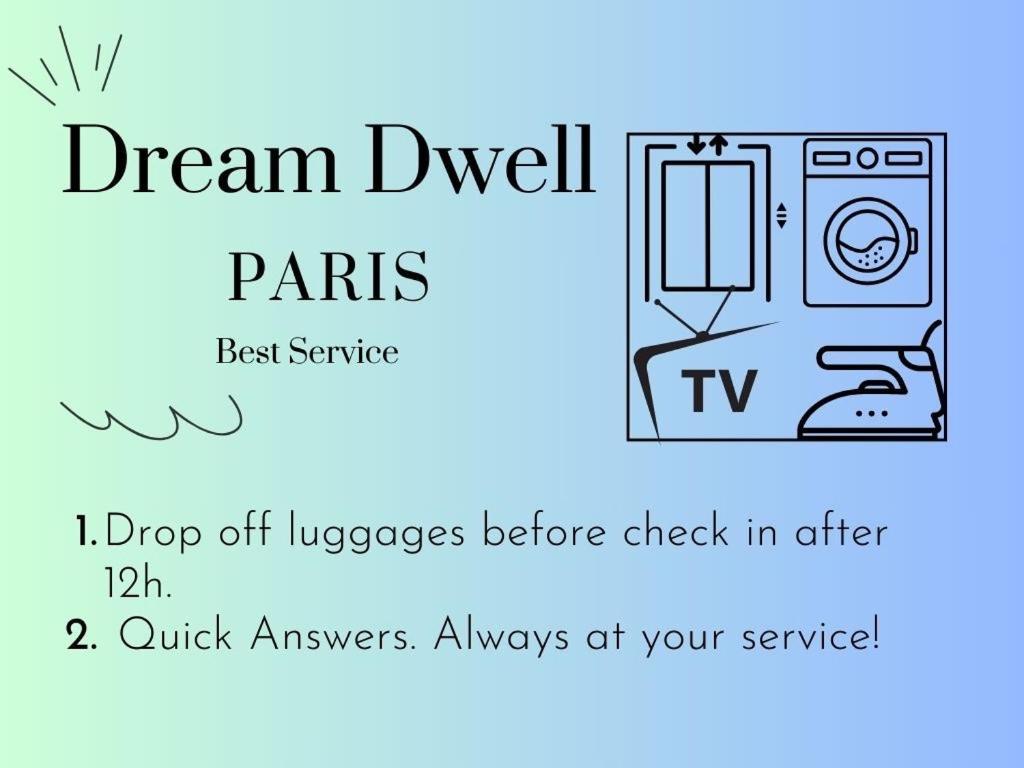Dream Dwell Paris-Eiffel Tower Mirabeau Bridge Cozy Home In The 16Th District Paris Eksteriør bilde